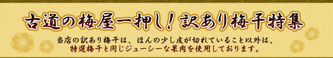 訳あり梅干しランキング 1位〜5位